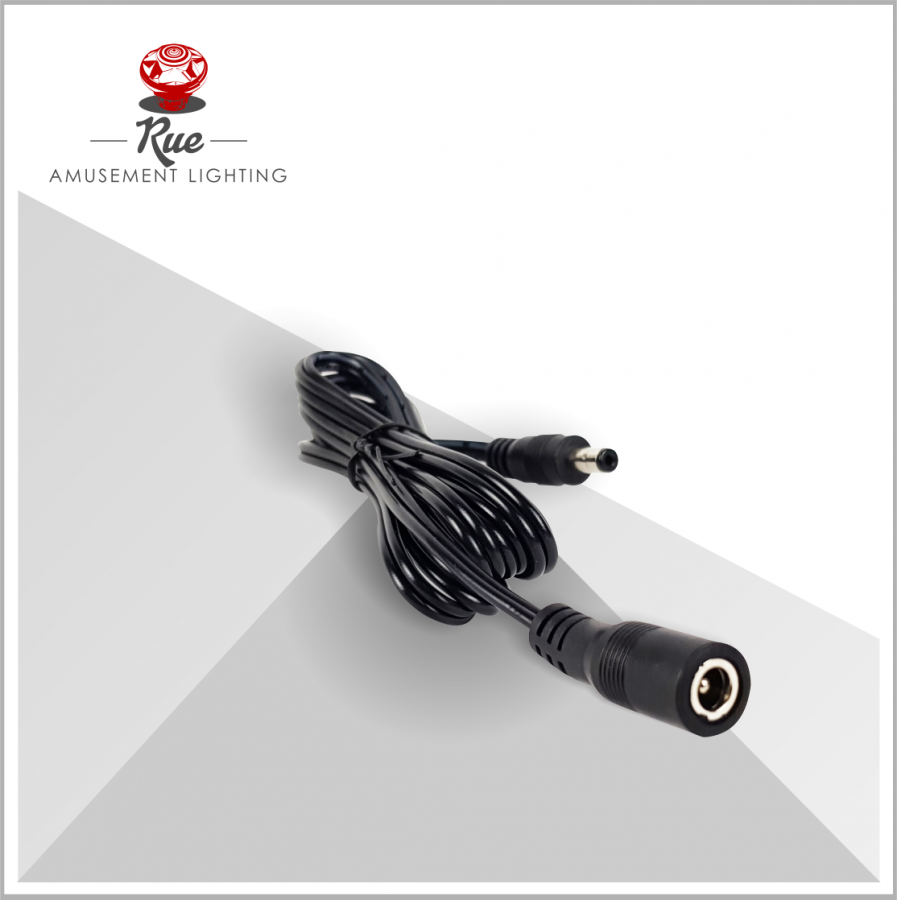 2.1mm Plug and Socket Cable - 3m