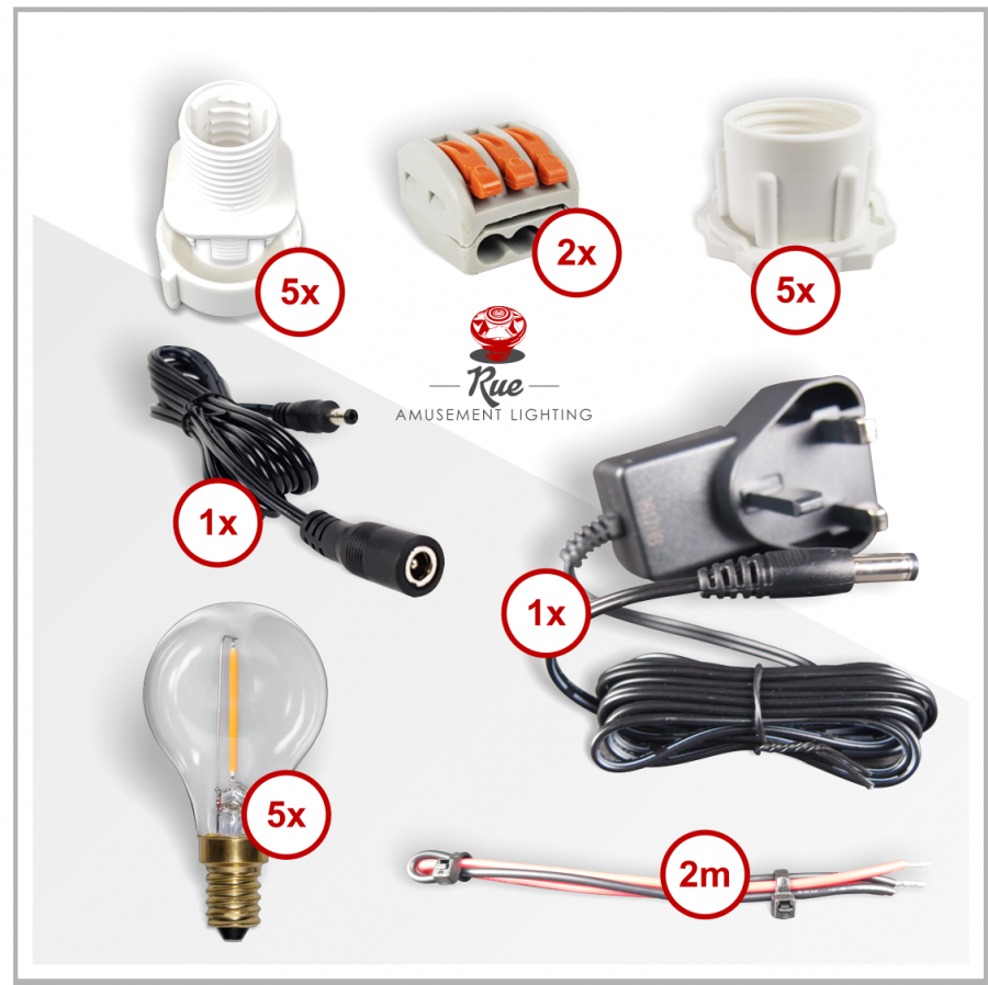 E14 G45 Golf Ball Letter Light Kit – 24v