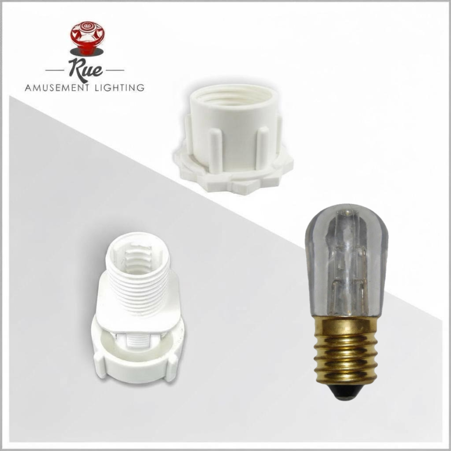 E14 LED Pygmy Complete Fitting - Plastic Lens